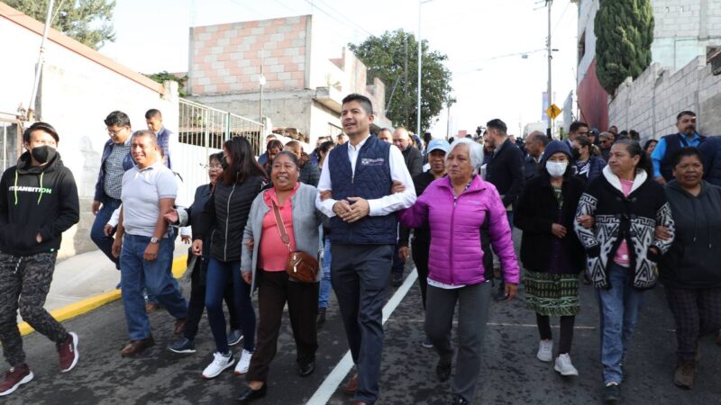 Suma gobierno municipal más calles rehabilitadas, ahora en Lomas de San Valentín