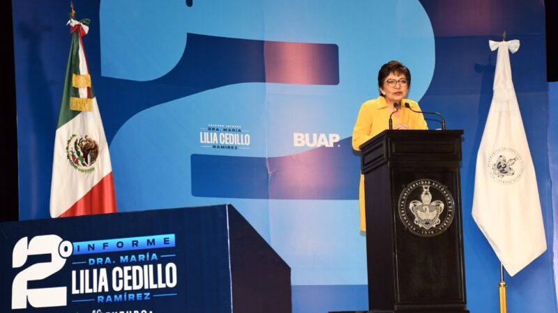 Rinde Segundo Informe de Labores la Rectora María Lilia Cedillo Ramírez