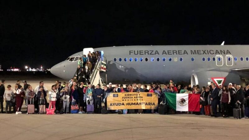 Exitoso rescate de connacionales en Israel: Primer vuelo aterriza en México