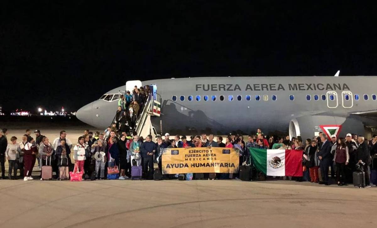 Exitoso rescate de connacionales en Israel: Primer vuelo aterriza en México