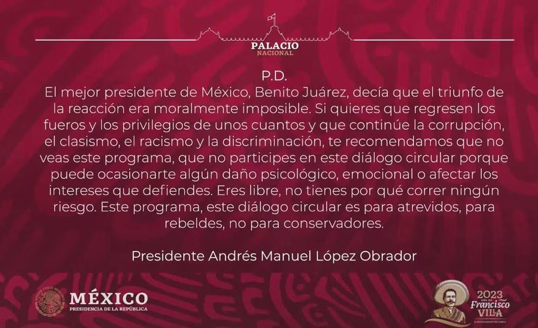 AMLO desafía al INE manteniendo su «posdata»: polémica sobre la libertad de expresión