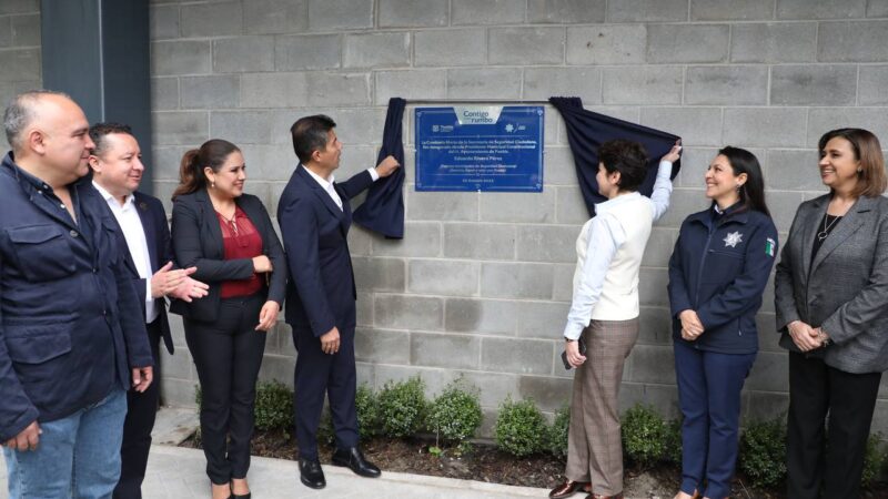 Policía del Municipio de Puebla se fortalece con instalaciones nuevas de la Comisaría Norte.