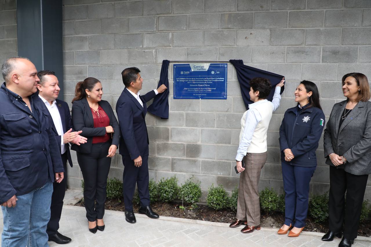 Policía del Municipio de Puebla se fortalece con instalaciones nuevas de la Comisaría Norte.