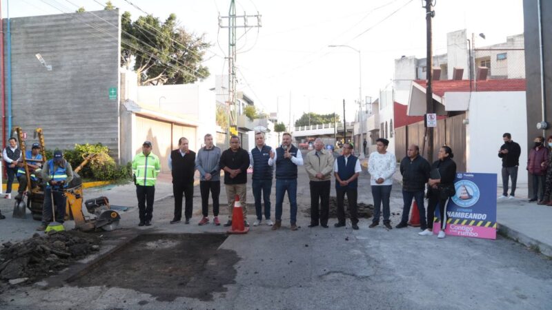 Gobierno Municipal de Puebla arranca sexta etapa del programa de bacheo.