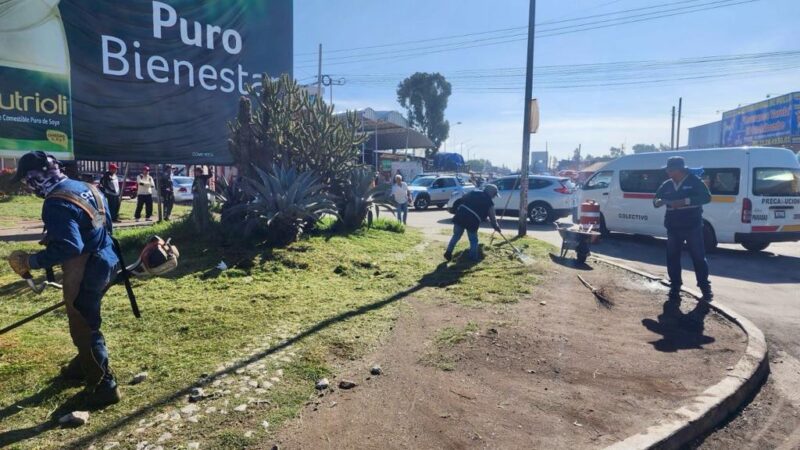 Ayuntamiento de Puebla fomenta mejoramiento de imagen urbana en la Central de Abasto