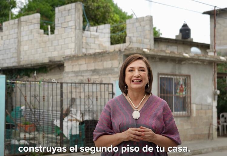 Xóchitl Gálvez propone construir «segundo piso» en casas, no en la 4T