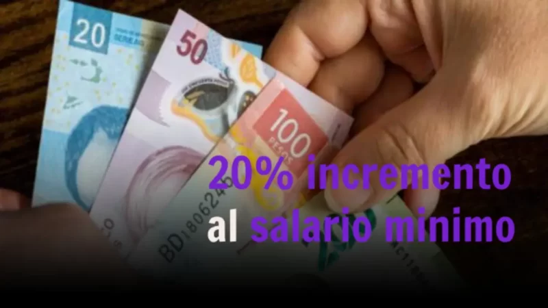 Salrio minimo alcanza los 249 y 375 pesos diarios