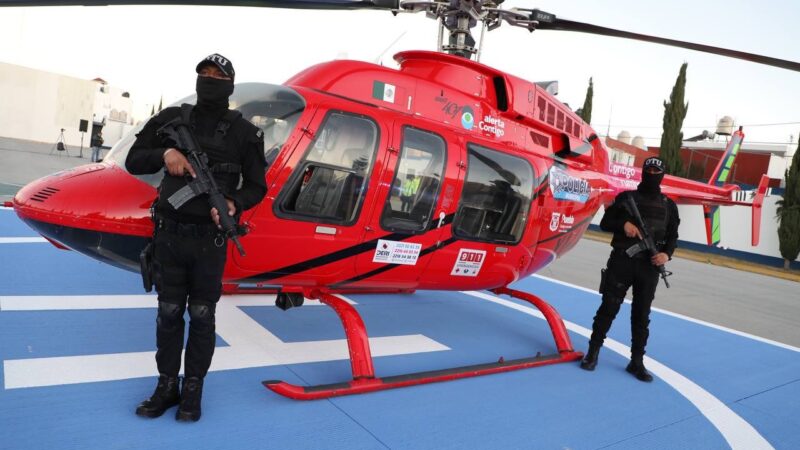 Para un patrullaje aéreo, Ayuntamiento de Puebla suma helicóptero ‘Arcángel’ a la SSC