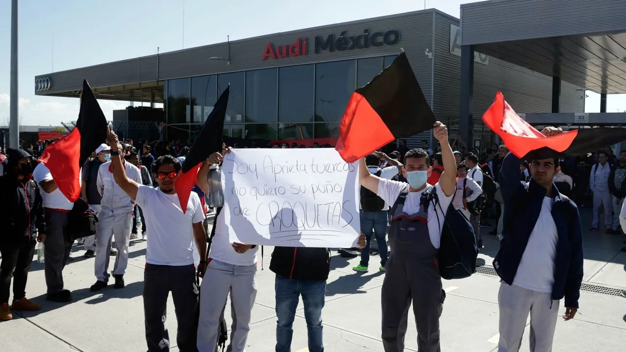 Impacto de la huelga en Audi México: Exportaciones caen un 77% y pérdidas de 9 mil millones de pesos