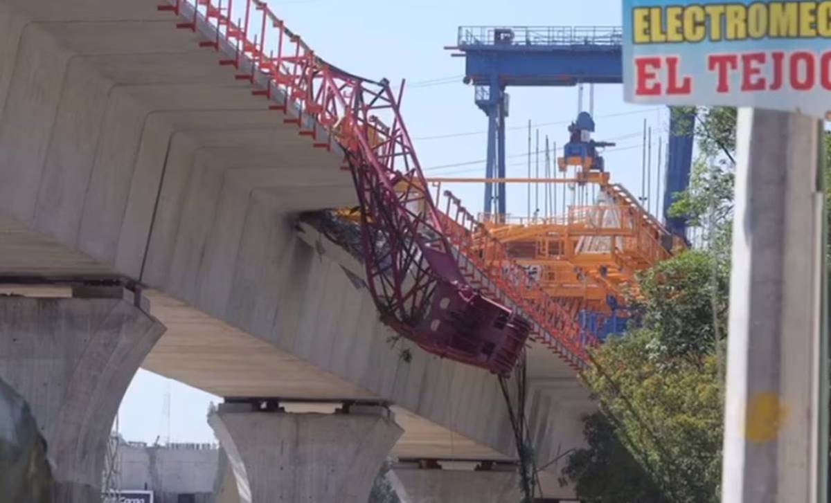 Incidente en la construcción del Tren Interurbano: Dovela de 90 toneladas cae sobre automóviles