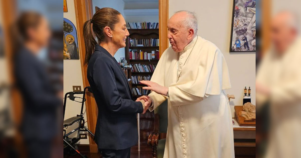 Claudia Sheinbaum se reúne con el Papa Francisco en el Vaticano