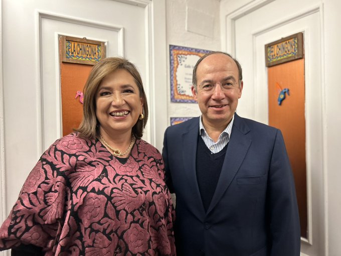 Encuentro entre Xóchitl Gálvez y Felipe Calderón en Madrid: Reflexiones sobre seguridad y política