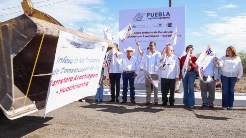 Inicia construcción de la carretera Axochiapan – Huachinantla en Tleotlalco, Puebla