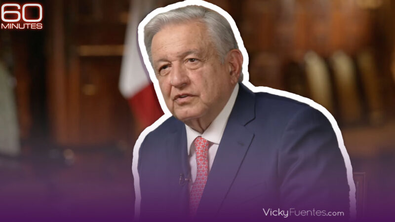 AMLO admite producción de fentanilo en México durante entrevista con “60 Minutes”