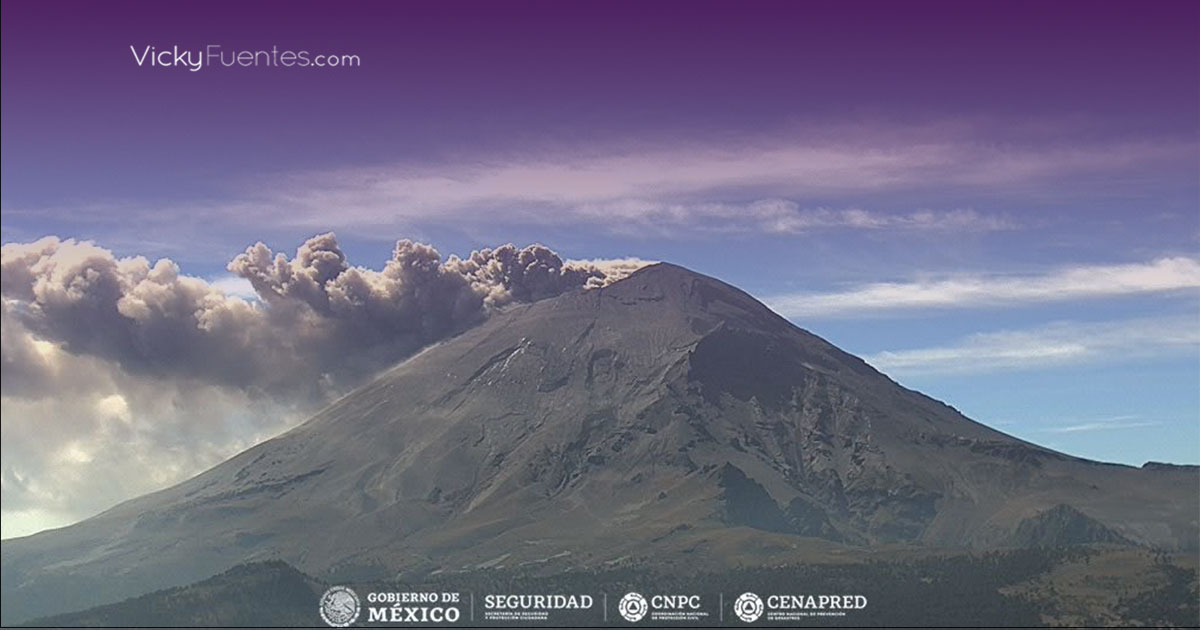 Intensa actividad del volcán Popocatépetl: actualización de seguridad y recomendaciones para la población