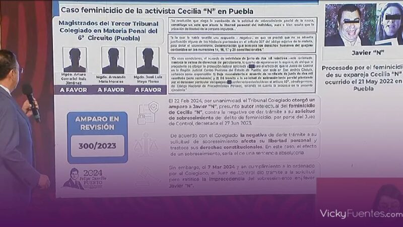 Magistrados exhibidos por otorgar amparo a presunto feminicida de Cecilia Monzón