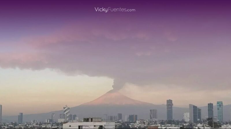 Aumentan afectaciones por ceniza del volcán Popocatépetl en Puebla