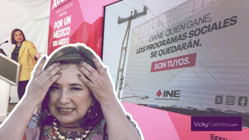 INE insta a Xóchitl Gálvez a cesar uso indebido de su imagen institucional en campaña electoral