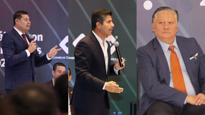 Candidatos a la gubernatura de Puebla presentan propuestas ante el sector empresaria