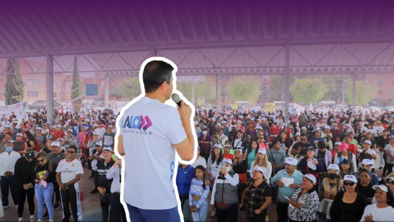 Lalo Rivera anuncia la Tarjeta de Salud durante una dinámica de ejercicio en Agua Santa