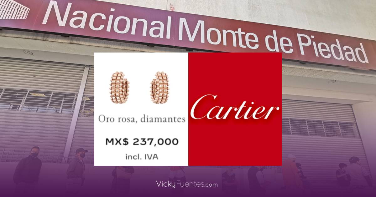 Error en el precio de Aretes Cartier ¿De una gran oportunidad de compra a empeñar en Monte de Piedad?