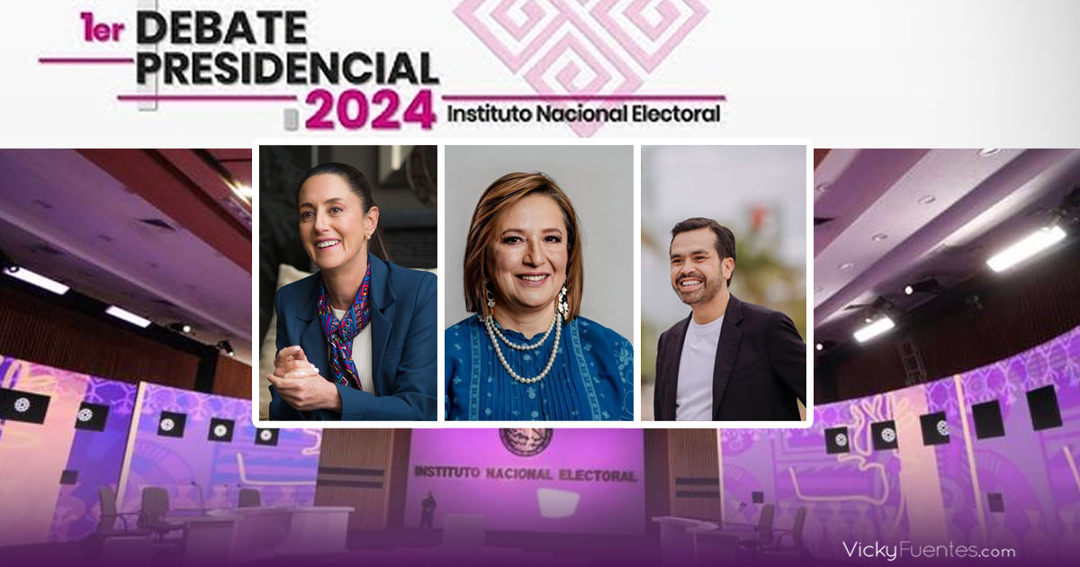 Primer debate presidencial 2024: todo lo que necesitas saber