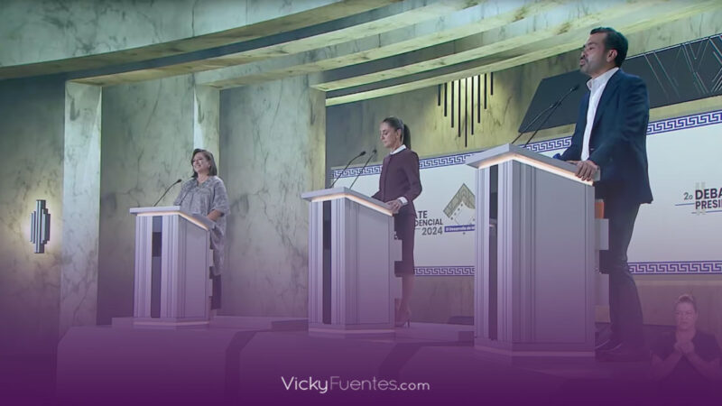 Xóchitl Gálvez, Claudia Sheinbaum y Jorge Álvarez Máynez: propuestas en el segundo debate presidencial