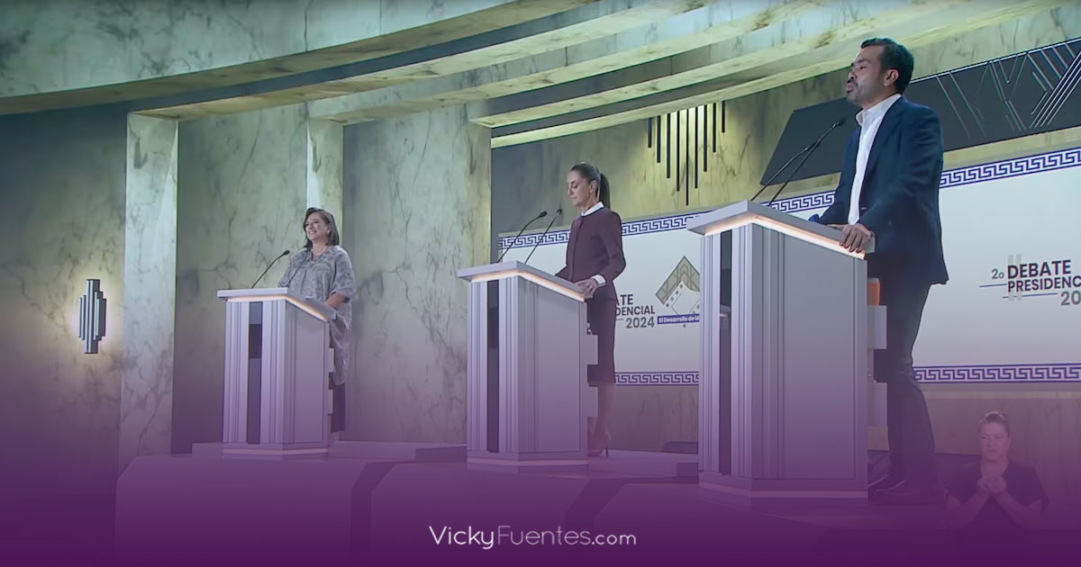 Xóchitl Gálvez, Claudia Sheinbaum y Jorge Álvarez Máynez: propuestas en el segundo debate presidencial