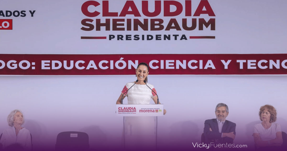 Claudia Sheinbaum promete apoyo a la ciencia y la educación en su gobierno