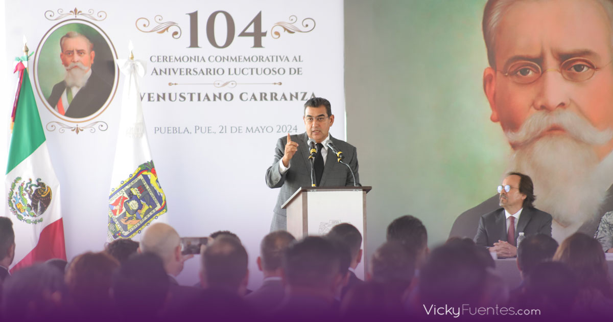 Conmemoran el 104 aniversario luctuoso de Venustiano Carranza