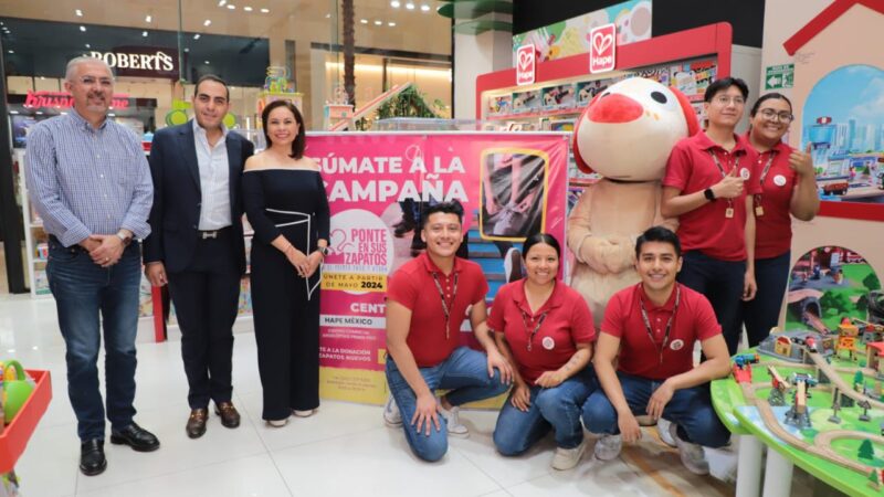 SEDIF, SICOM y la empresa Hape de México impulsan campaña de donación “Ponte en sus Zapatos”invitan a la ciudadanía a donar zapatos para Casas de Asistencia