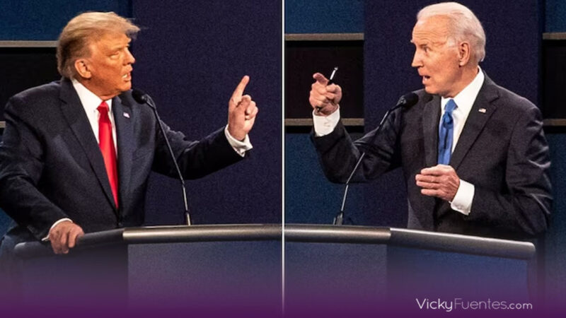 Debate presidencial: Trump agresivo ataca a un titubeante Biden