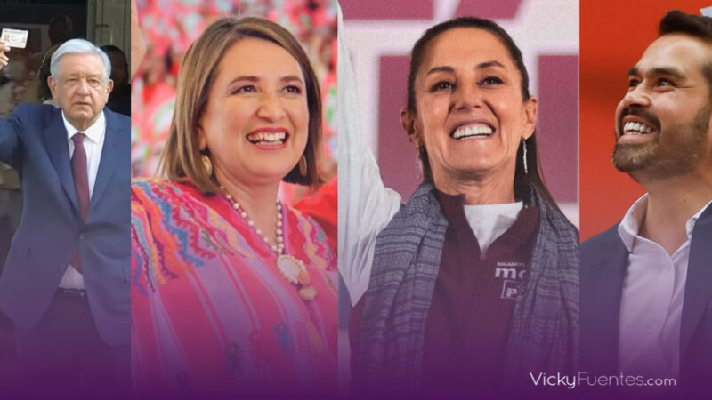 Elecciones México 2024: Sheinbaum, Xóchitl, Máynez y AMLO salen a votar