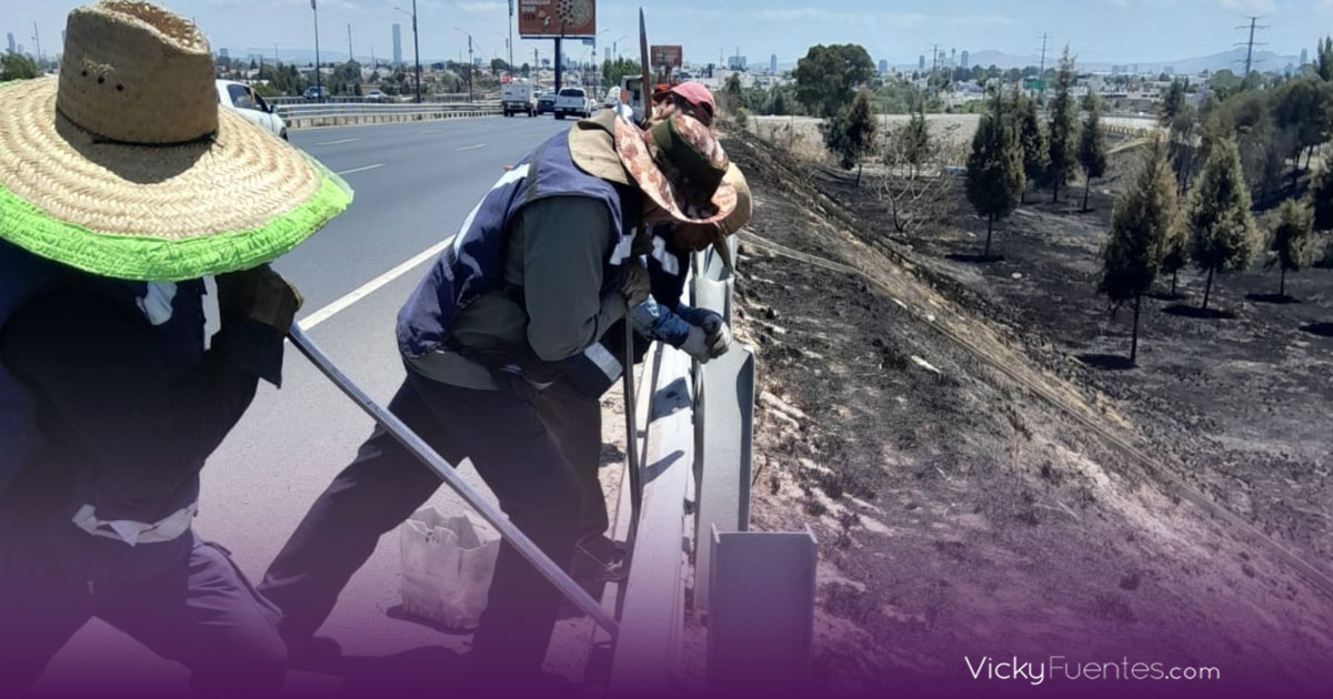 Gobierno de Puebla intensifica mantenimiento en carreteras y vialidades