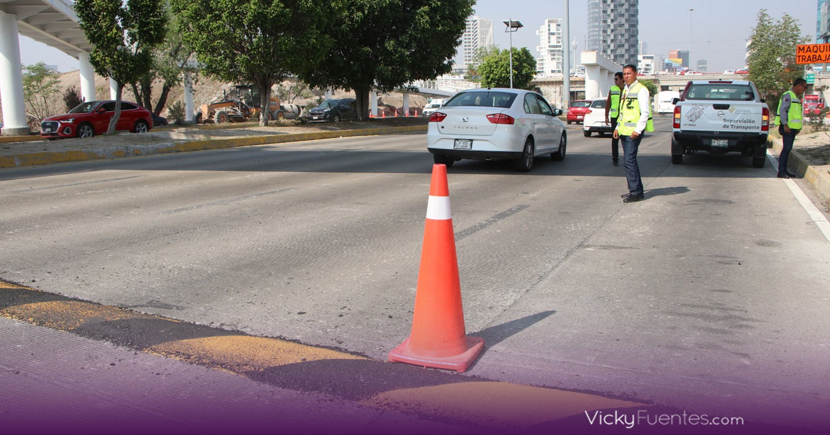 Instalan reductores de velocidad en la Vía Atlixcáyotl para mejorar la seguridad