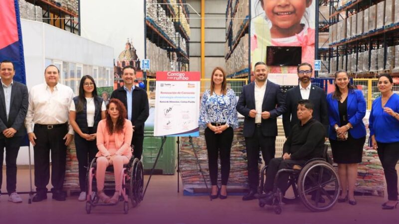 Ayuntamiento de Puebla y Banco de Alimentos renuevan convenio para combatir el hambre