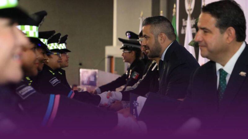 Graduación de 69 nuevos policías para reforzar la seguridad en Puebla capital