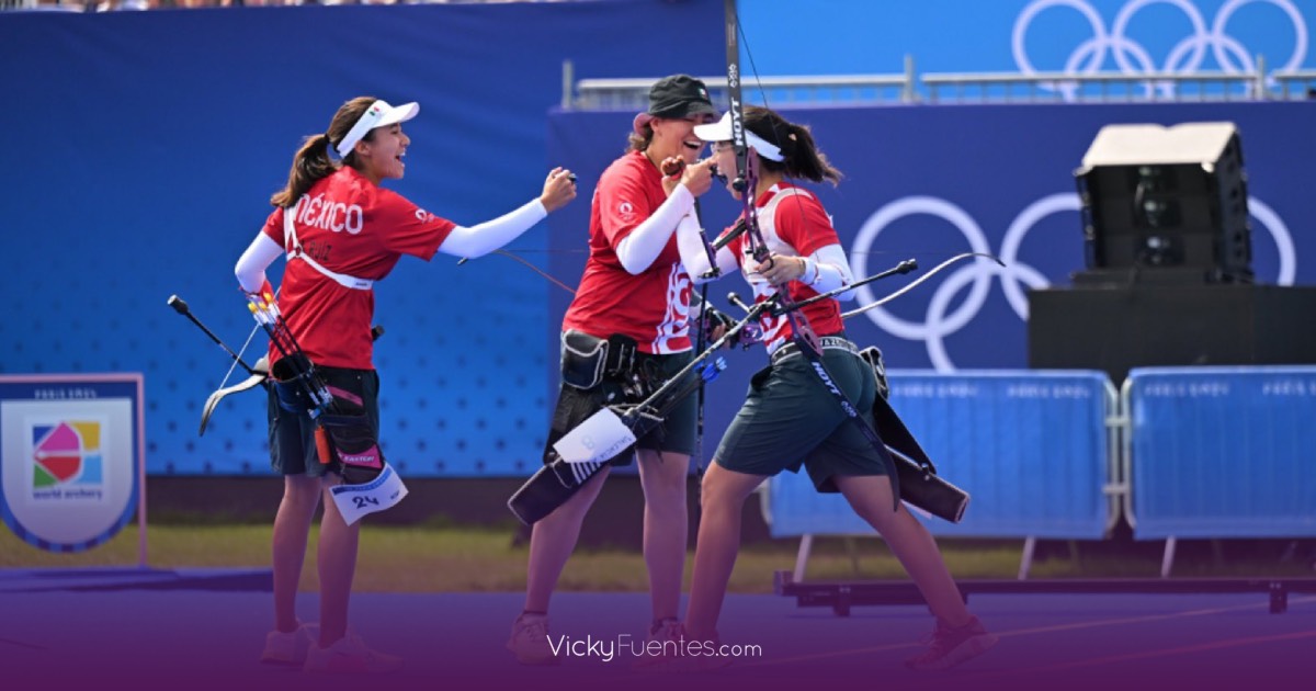 México conquista la primera medalla en París 2024 con bronce en tiro con arco femenil