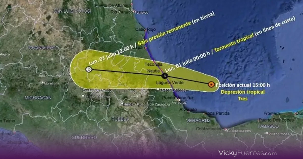 Tormenta Tropical «Chris» pone en alerta amarilla a Puebla