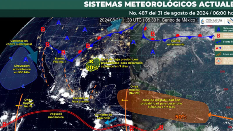 Primer frente frío trae lluvias y vientos fuertes a Puebla y México