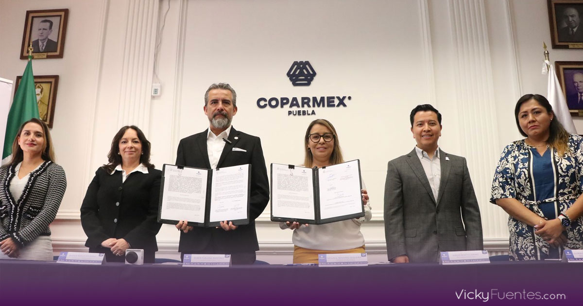 Puebla impulsa oferta laboral segura para mujeres con convenio COPARMEX