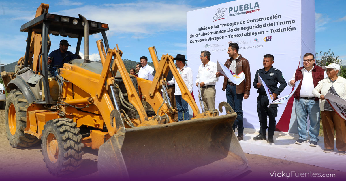 Sergio Salomón impulsa seguridad, infraestructura y educación en Puebla