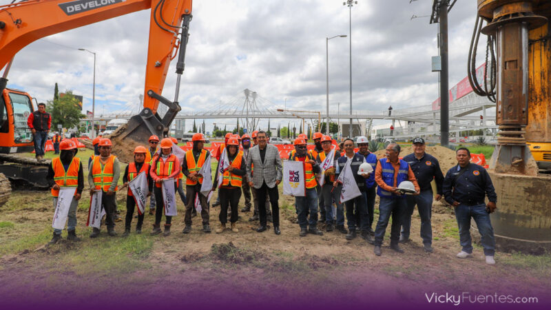 Sergio Salomón inicia obras en Vía Atlixcáyotl para mejorar movilidad