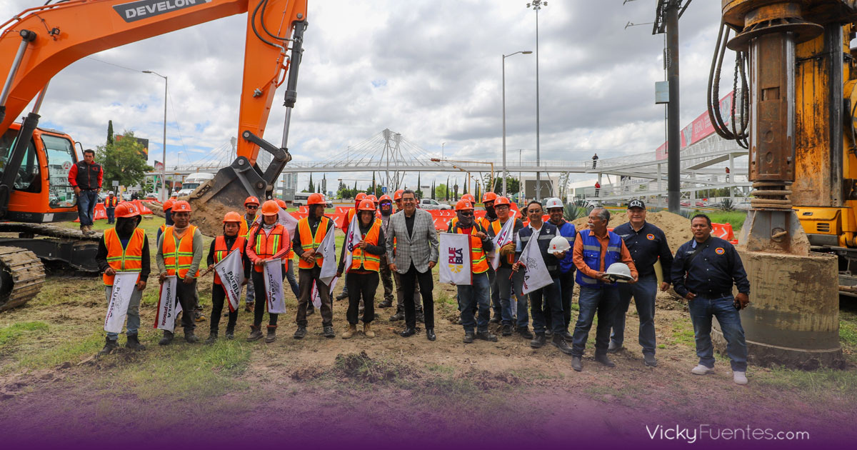 Sergio Salomón inicia obras en Vía Atlixcáyotl para mejorar movilidad