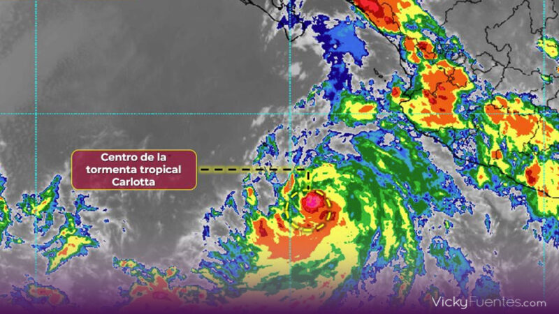 Tormenta Tropical Carlotta: lluvias intensas en Puebla y otros estados