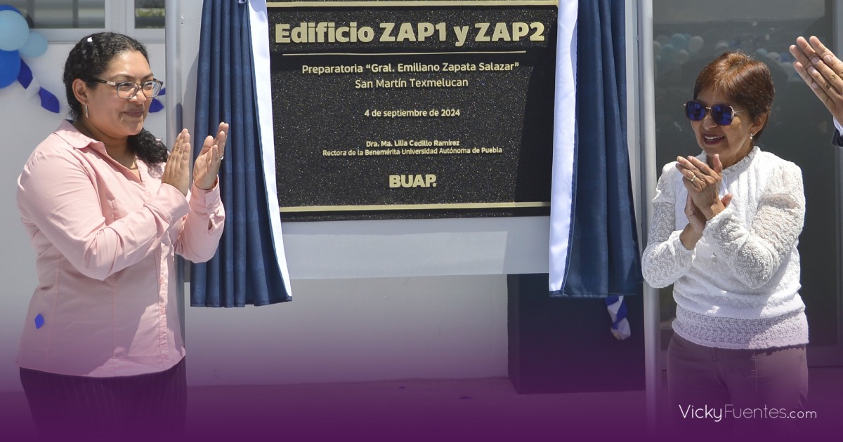 La BUAP inaugura dos nuevos edificios en la Preparatoria Emiliano Zapata de San Martín Texmelucan