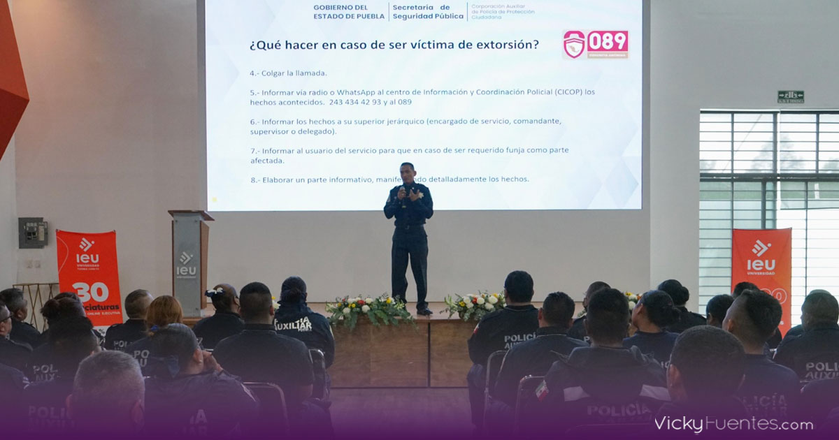 Capacitan a 900 policías auxiliares en prevención de extorsión y fraudes