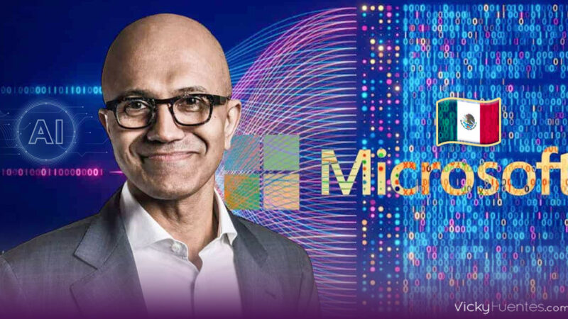 Microsoft invierte 1,300 millones de dólares en infraestructura de inteligencia artificial en México