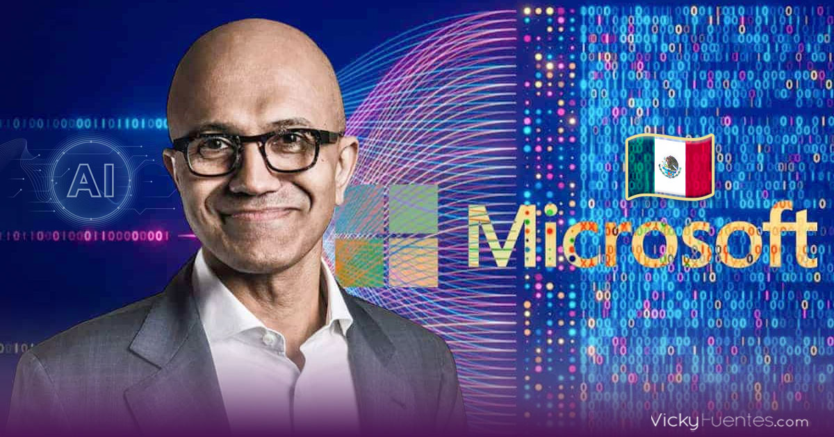 Microsoft invierte 1,300 millones de dólares en infraestructura de inteligencia artificial en México