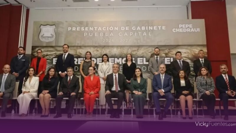 Pepe Chedraui presenta su gabinete para la administración municipal de Puebla 2024-2027